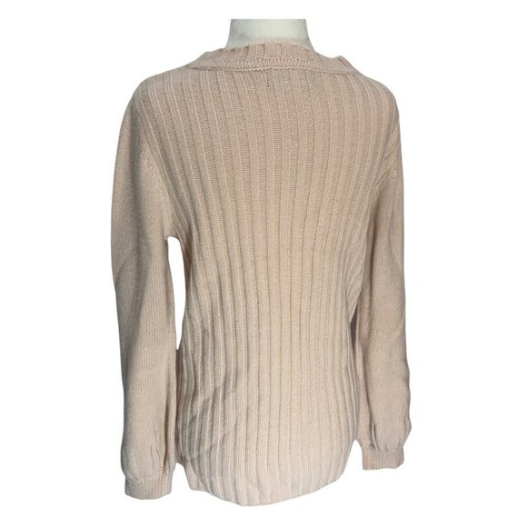 karl Lagerfeld Pearl Embellished Blush Pink Sweater Size S - Picture 4 of 8